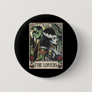 The Monster Frankenstein And Bride The Lovers Taro 6 Cm Round Badge