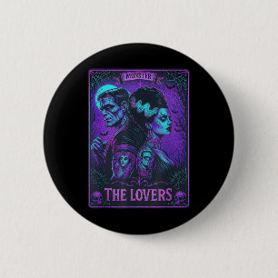 The Monster Frankenstein And Bride The Lovers Taro 6 Cm Round Badge