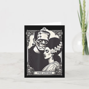 The Monster Frankenstein And Bride The Lovers Taro Card