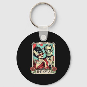 The Monster Frankenstein And Bride The Lovers Taro Key Ring