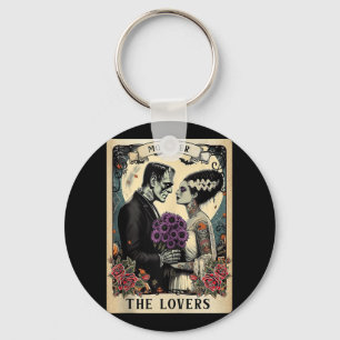 The Monster Frankenstein And Bride The Lovers Taro Key Ring