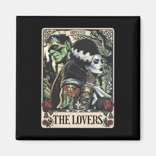 The Monster Frankenstein And Bride The Lovers Taro Magnet