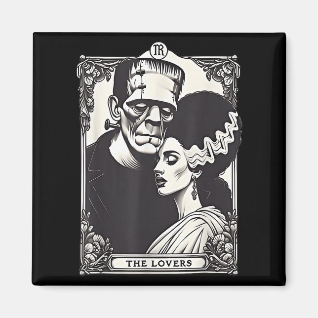 The Monster Frankenstein And Bride The Lovers Taro Magnet (Front)