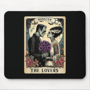 The Monster Frankenstein And Bride The Lovers Taro Mouse Mat