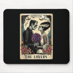 The Monster Frankenstein And Bride The Lovers Taro Mouse Mat