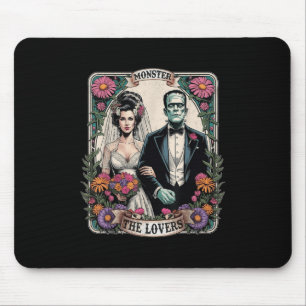 The Monster Frankenstein And Bride The Lovers Taro Mouse Mat