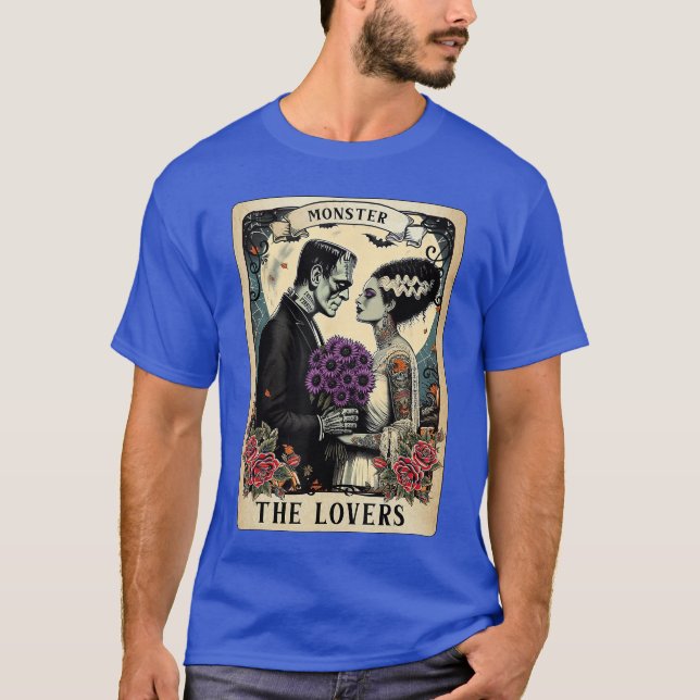 The Monster Frankenstein and Bridehe Loversarot Ca T-Shirt (Front)