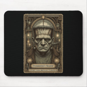 The Monster Frankenstein Vintage Halloween Tarot C Mouse Mat