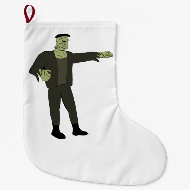 The Monster  Large Christmas Stocking (Front)