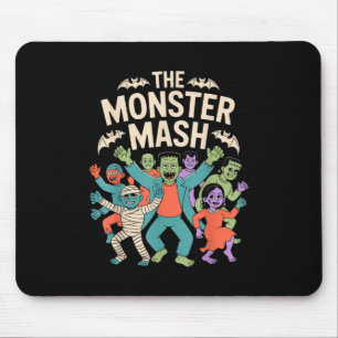 The Monster Mash Halloween Dance Party Cute Retro Mouse Mat