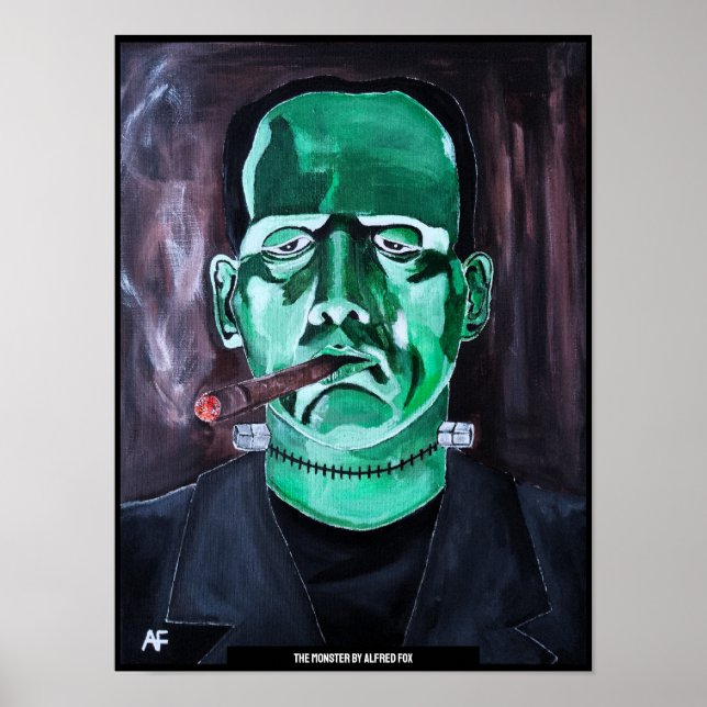 The Monster Painting by Alfred Fox Poster (Front)
