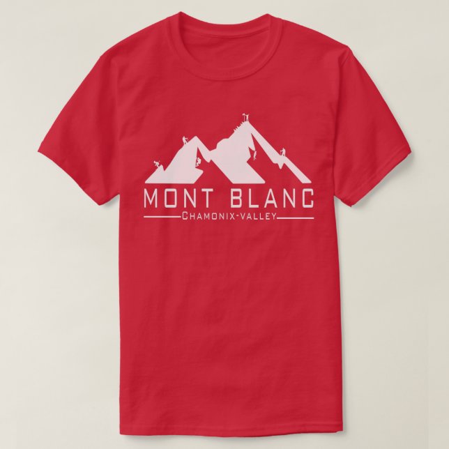 The Mont Blanc Chamonix Valley T-Shirt (Design Front)