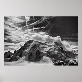 The Mont Blanc du Tacul seen from the Aiguille du Poster