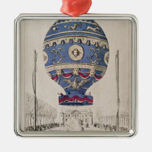 The Montgolfier Brothers' Balloon Experiment Metal Tree Decoration