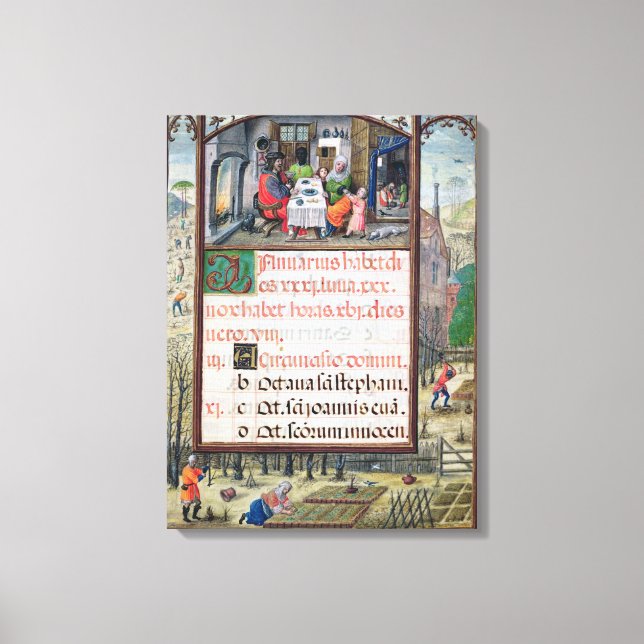 The month of January Canvas Print (Front)