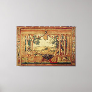 The Month of June/ Chateau of Fontainebleau Canvas Print