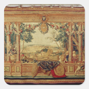 The Month of June/ Chateau of Fontainebleau Square Sticker