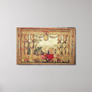 The Month of October/ Chateau of the Tuileries Canvas Print