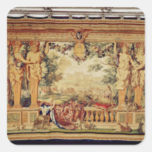The Month of September/ Chateau of Chambord Square Sticker