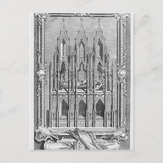 The Monument of Edward II Postcard (Front)