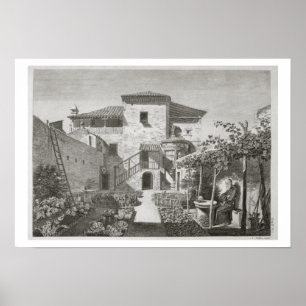 The Monument of Lysicrates in the garden of the Ca Poster