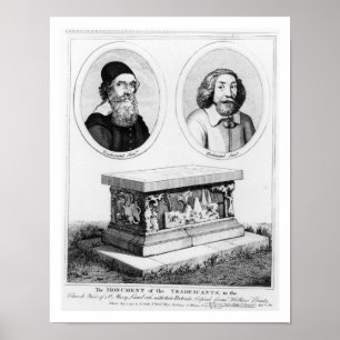 The Monument of the Tradescants in the Church Yard Poster