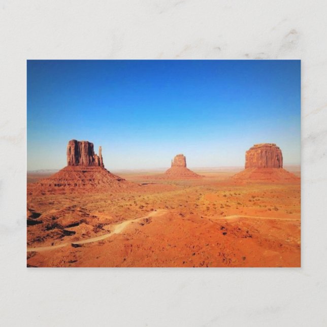 The Monument Valley in Utah Postcard (Front)