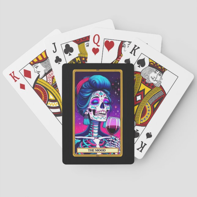 The Mood - Skeleton Women Tarot Poker Deck (Back)