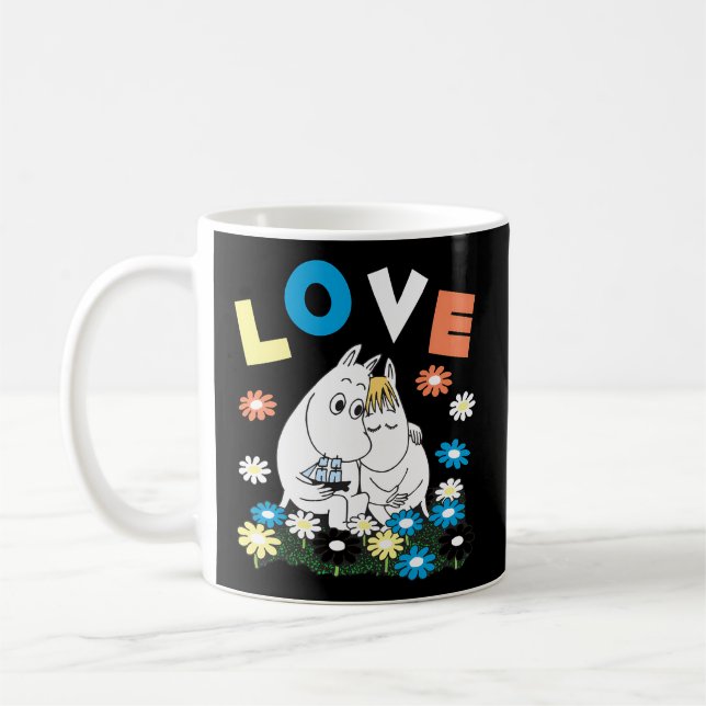 The Moomins Love Snorkmaiden Flowerbed Coffee Mug (Left)