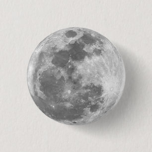 The Moon 3 Cm Round Badge