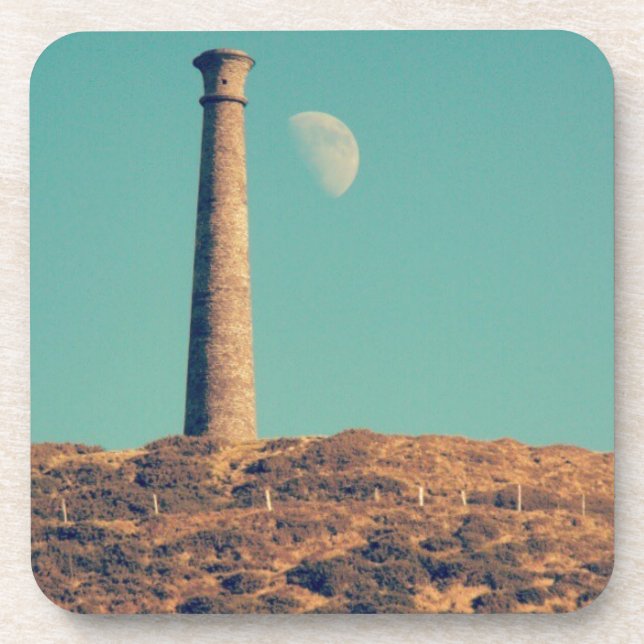 The Moon and a Tower: Aberystwyth Coaster (Front)