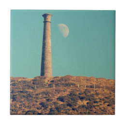 The Moon and a Tower: Aberystwyth Tile