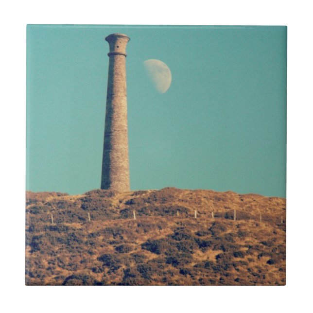 The Moon and a Tower: Aberystwyth Tile (Front)