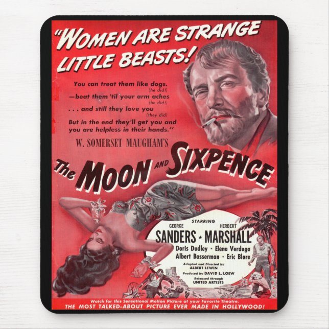 The Moon and Sixpence  Mouse Mat (Front)
