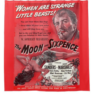 The Moon and Sixpence Shower Curtain