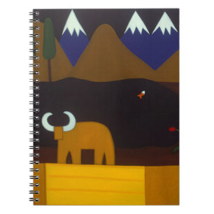 The Moon and the Bull in the Peruvian Mountains Notebook