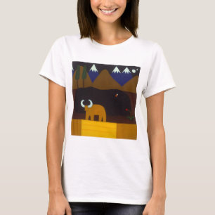 The Moon and the Bull in the Peruvian Mountains T-Shirt