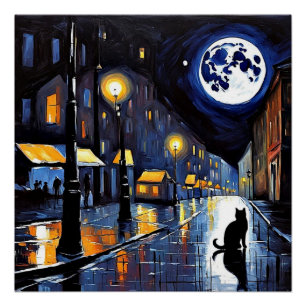 The Moon and The Cat Poster