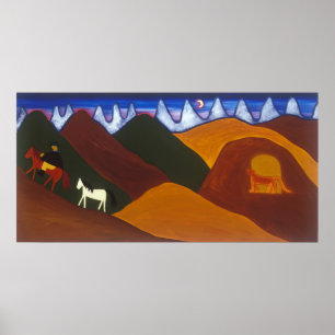 The Moon and the Puma Saying Goodbye to the Poster