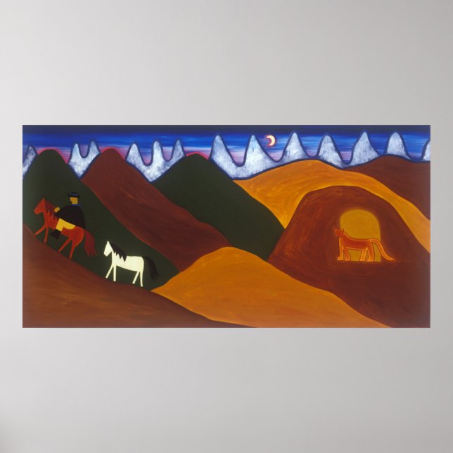 The Moon and the Puma Saying Goodbye to the Poster (Front)