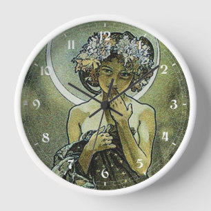 The Moon by Mucha Clock