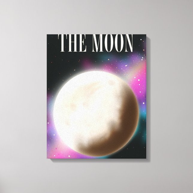 The Moon Canvas Print (Front)