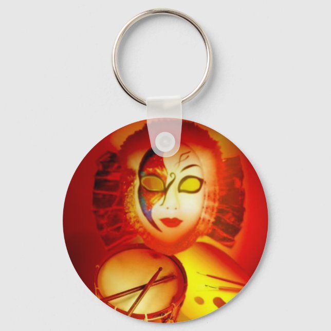 The Moon Drummer Keychain (Front)
