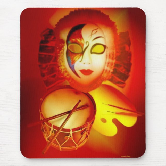 The Moon Drummer Mousepad (Front)