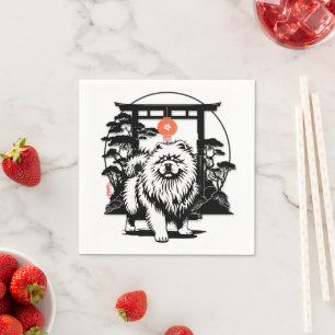 THE MOON GATE Chow Napkin