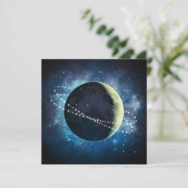 The Moon - Greeting Card (Standing Front)