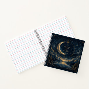 The Moon Guides Celestial Moon & Stars Art Notebook