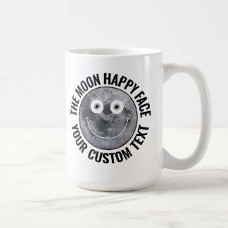 The Moon Happy Face Personalized Large Custom Mug