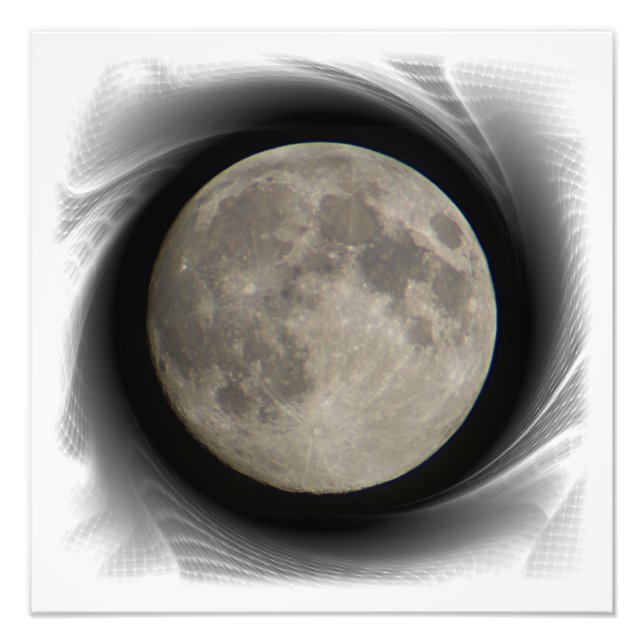 The moon, la lune, la luna, the moon poster (Front)