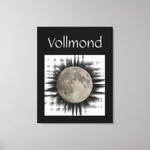 The moon, la lune, la luna, the moon screen canvas print